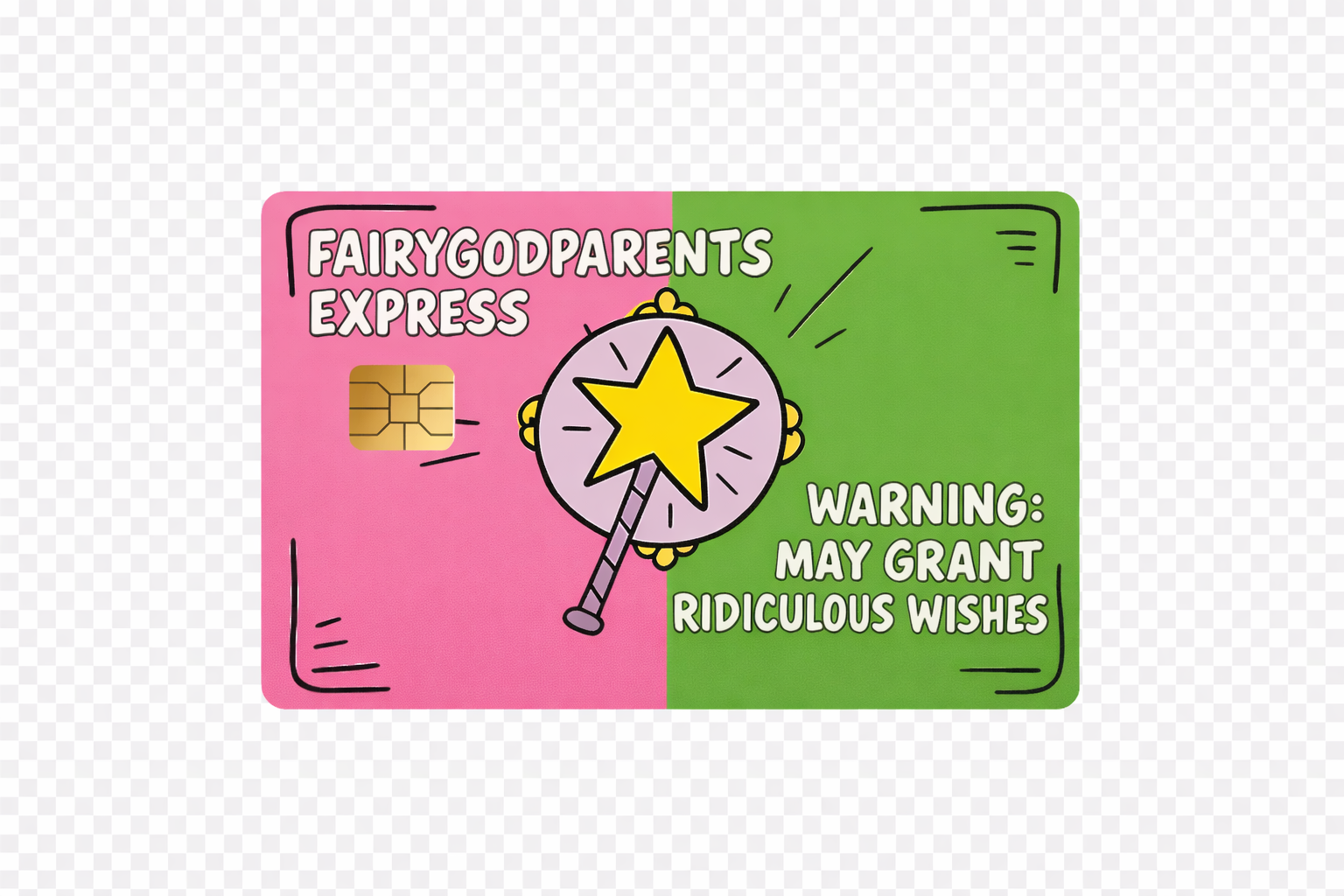 Fairy Wishes Card Sticker