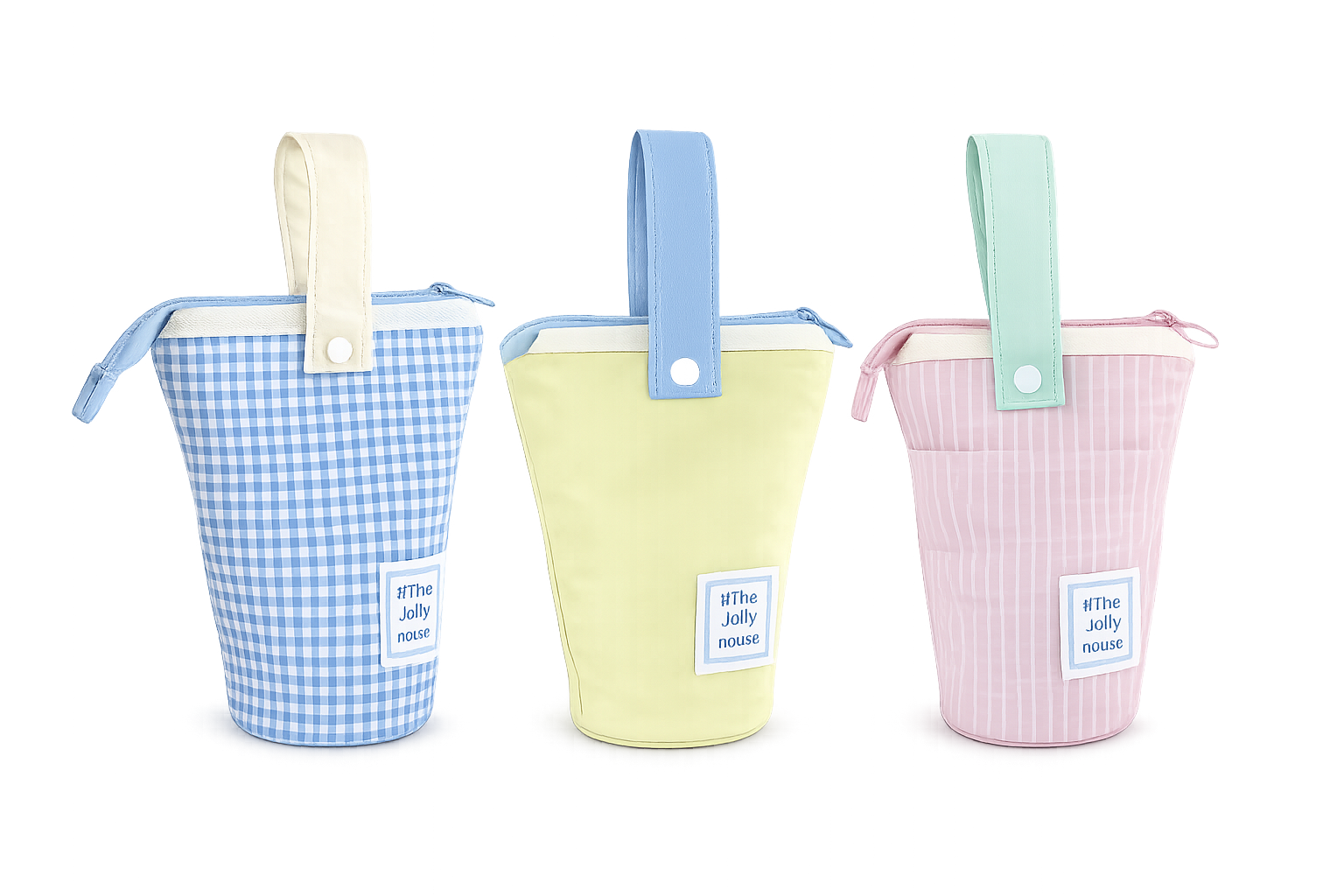 Pastel Portable Pencil Pouch Set