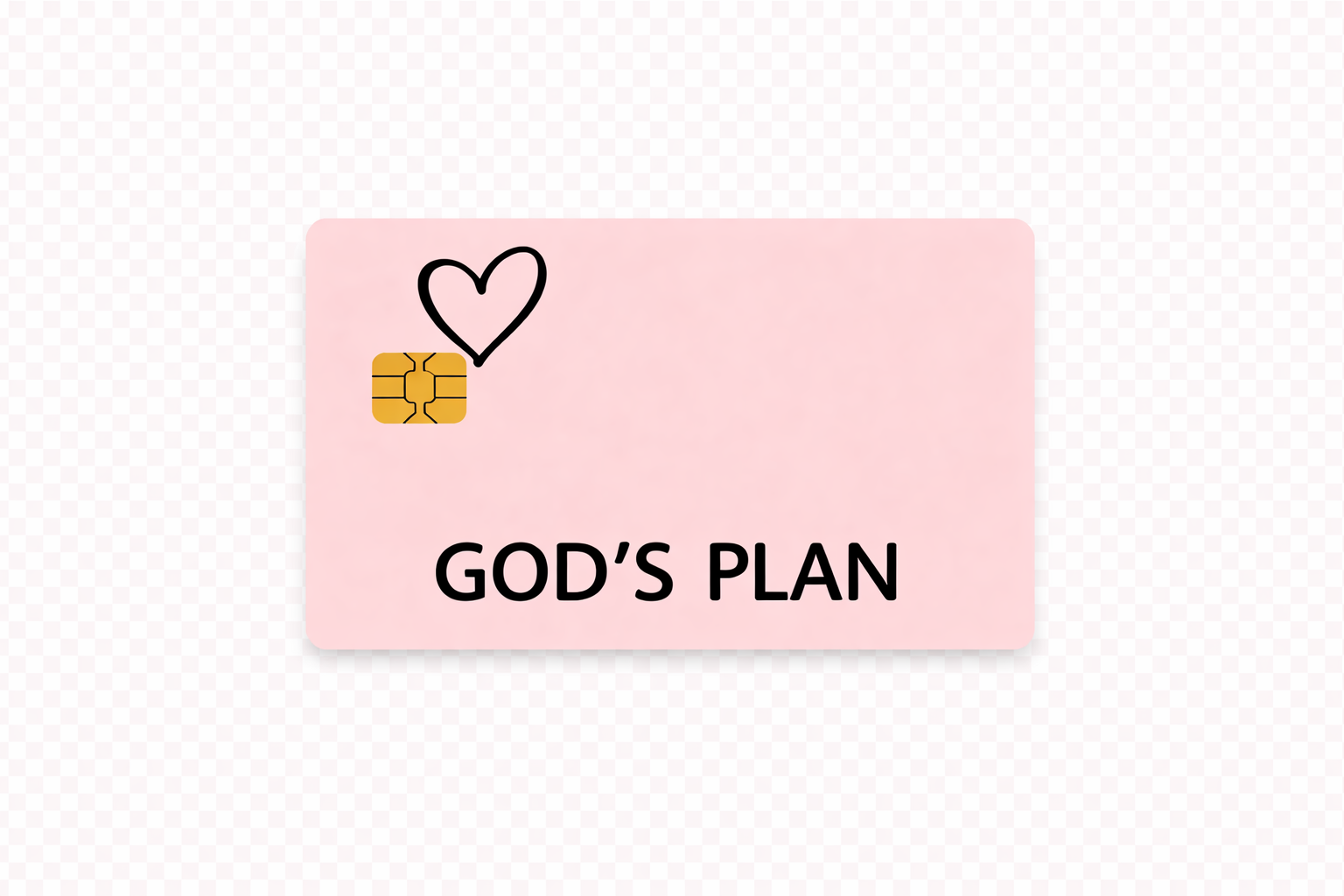 God’s Plan Card Sticker