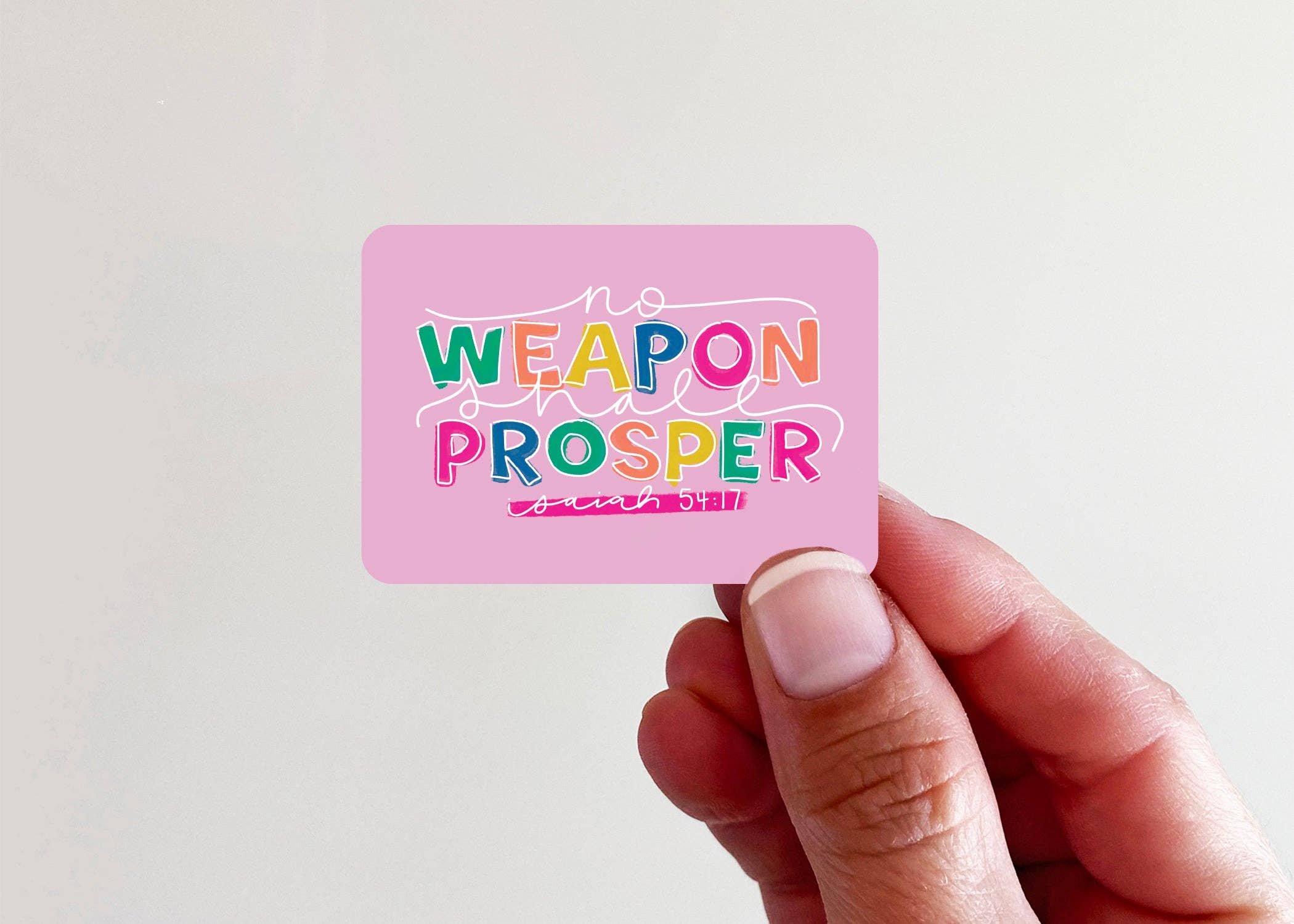 No Weapon Shall Prosper Vinyl Sticker