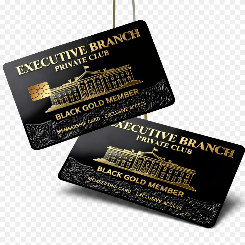 Executive Black Gold Membership Card Sticker