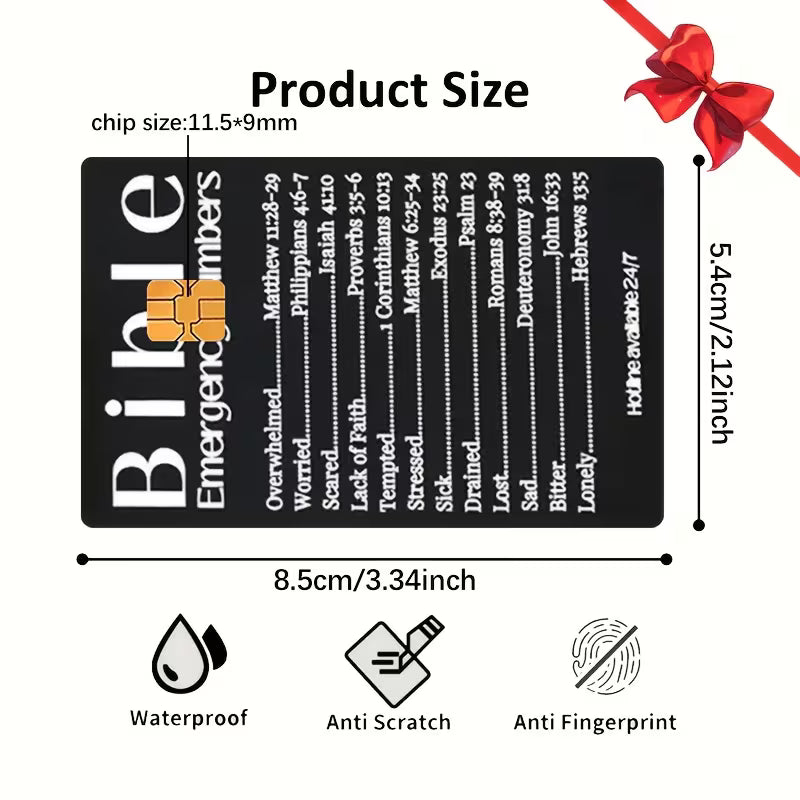 Bible Emergency Card Sticker