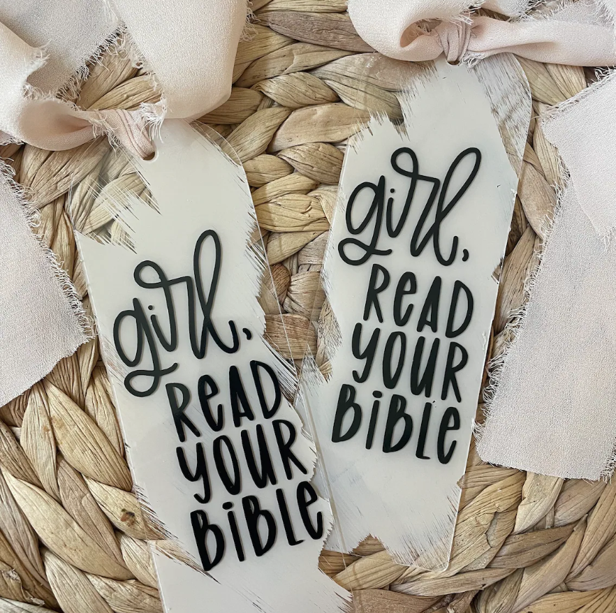 Read Your Bible_ Acrylic Book Mark