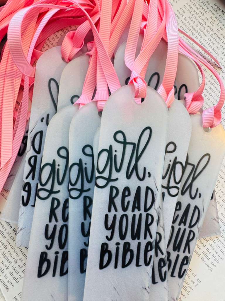 Read Your Bible_ Acrylic Book Mark