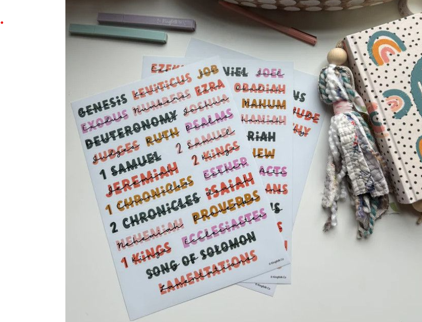 Bible Chapter Stickers