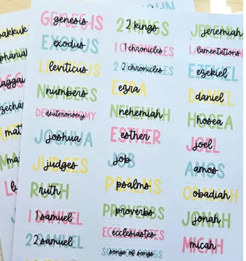 Bible Chapter Stickers