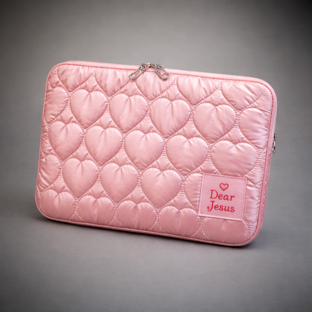 Dear Jesus Quilted Heart Sleeve (Large)