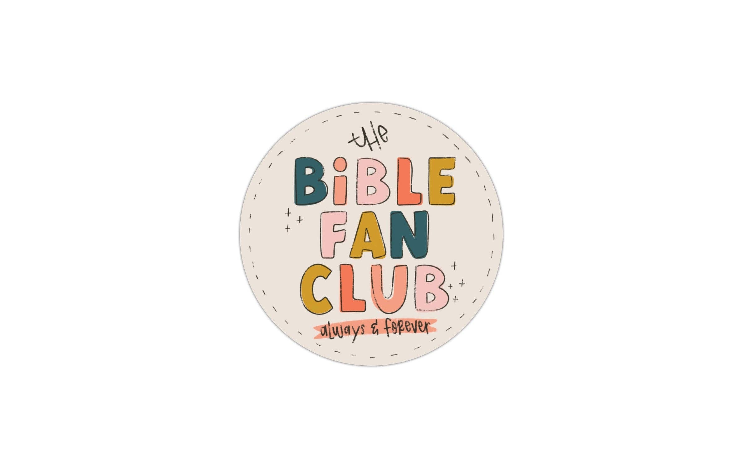 The Bible Fan Club Vinyl Sticker