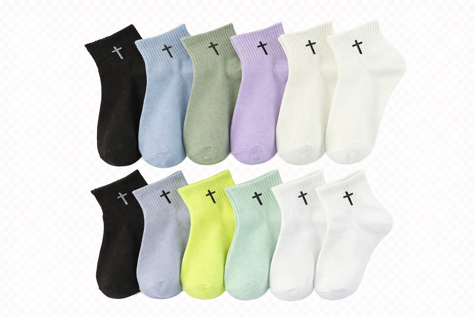 Cross Comfort Socks – 3 Pack