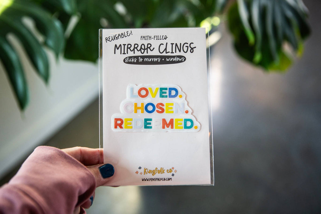 Loved. Chosen. Redeemed. Cling