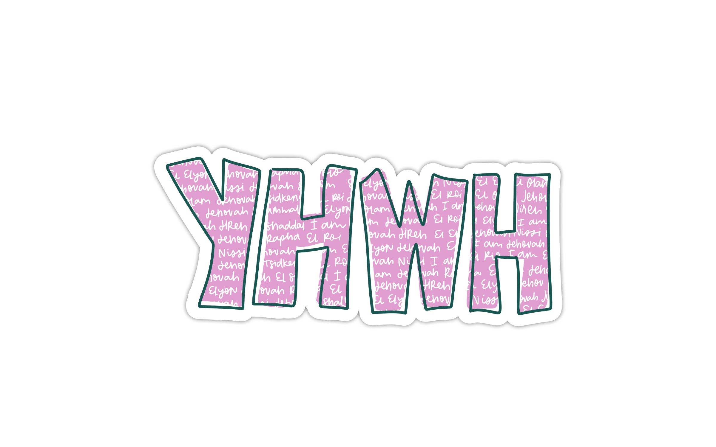YHWH Vinyl Sticker